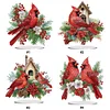 5D DIY Diamond Painting Special Shape Desk Ornament Cardinal Bird Decor Kit