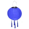 Solar Nylon Lantern Lamp Waterproof Outdoor Hanging Light Festival Decor