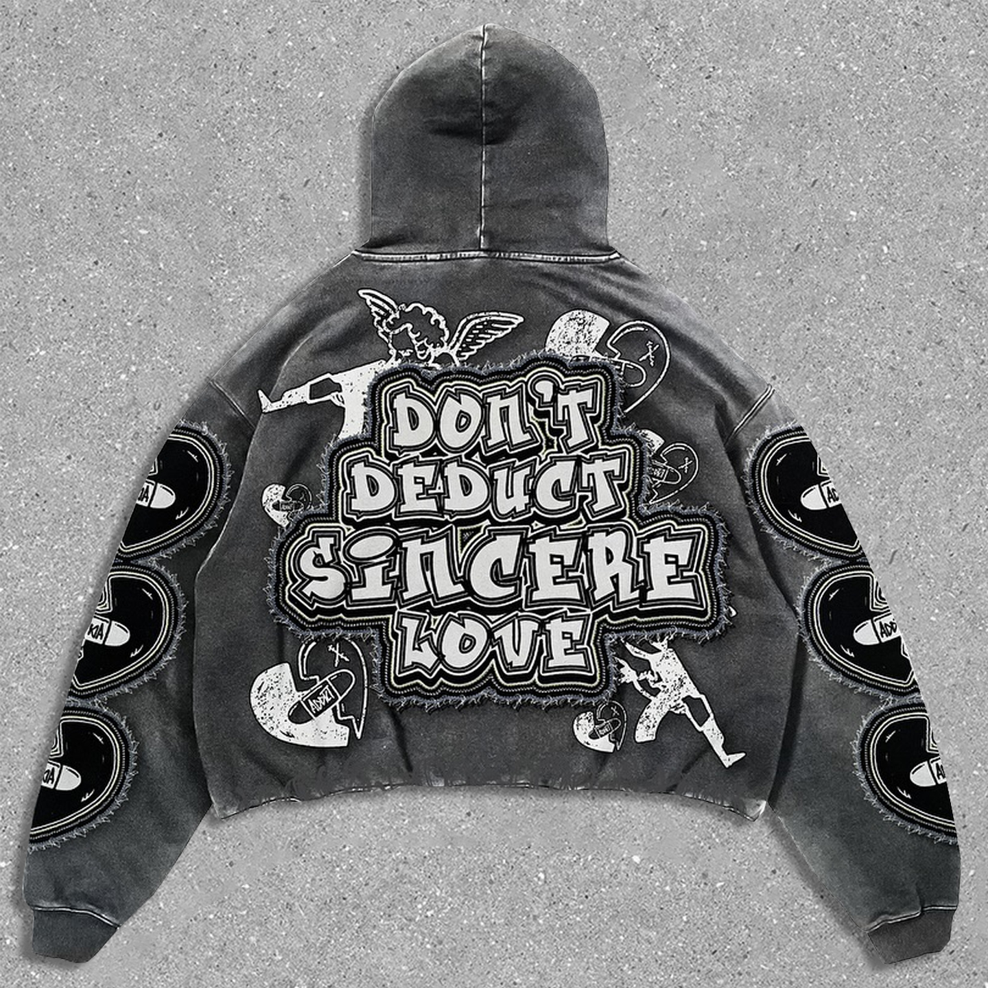 Angel Vintage Oversized Hoodie