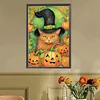 Halloween 5d DIY Vollrunde Teilbohrer Dimond Gemälde Wohnkultur 45x65cm