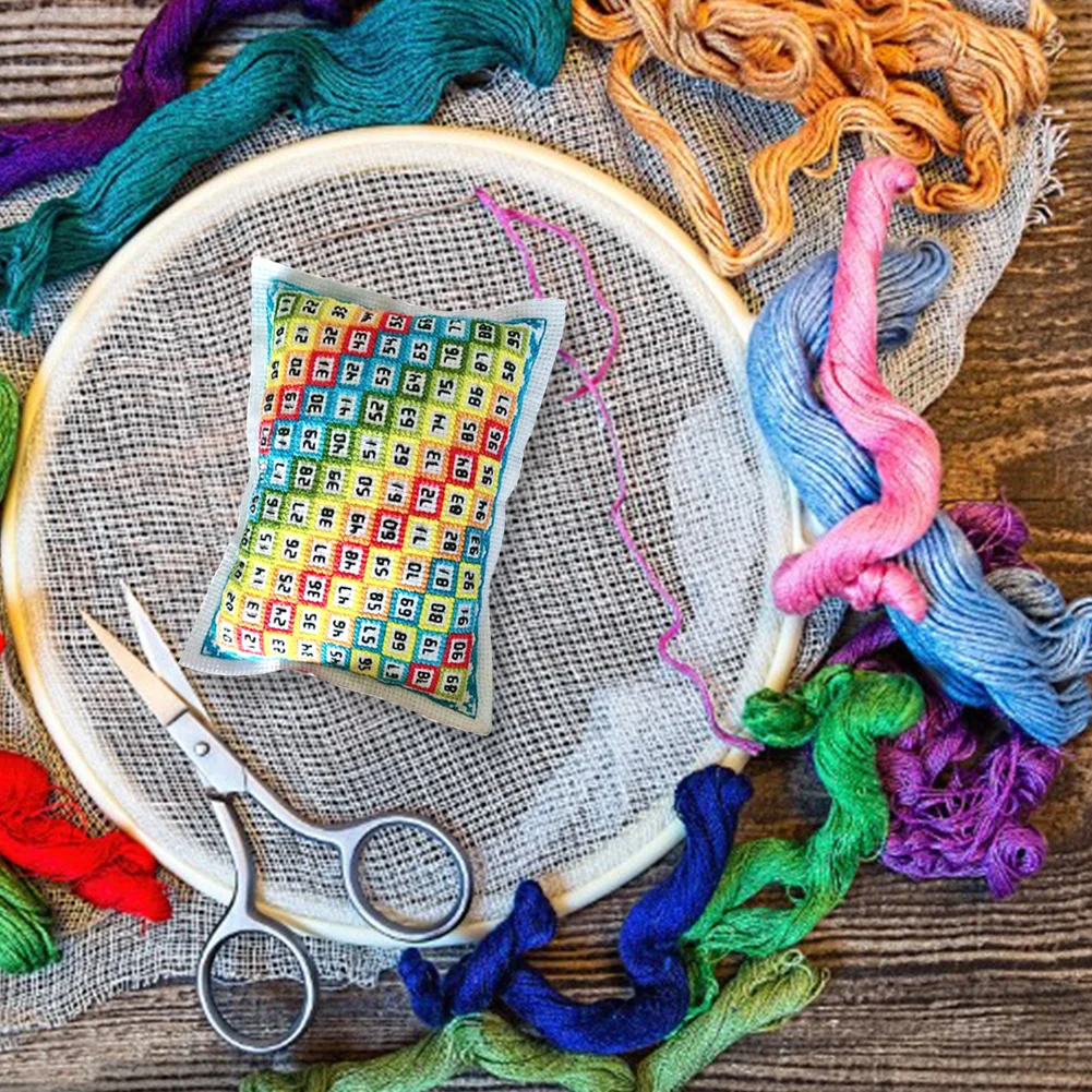 Cross Stitch Embroidery Needle Insert Bag DIY Sewing Knit Thread Pin Pouch