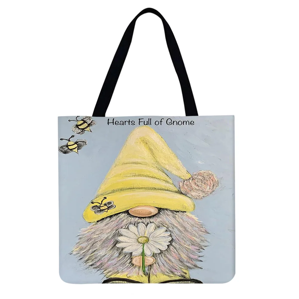 Linen tote bag - Gnome Goblin