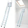 [US Local Warehouse] Ceiling Mount Attic Ladder Hidden Retractable Loft Ladder W/Pull Rod (Blue)