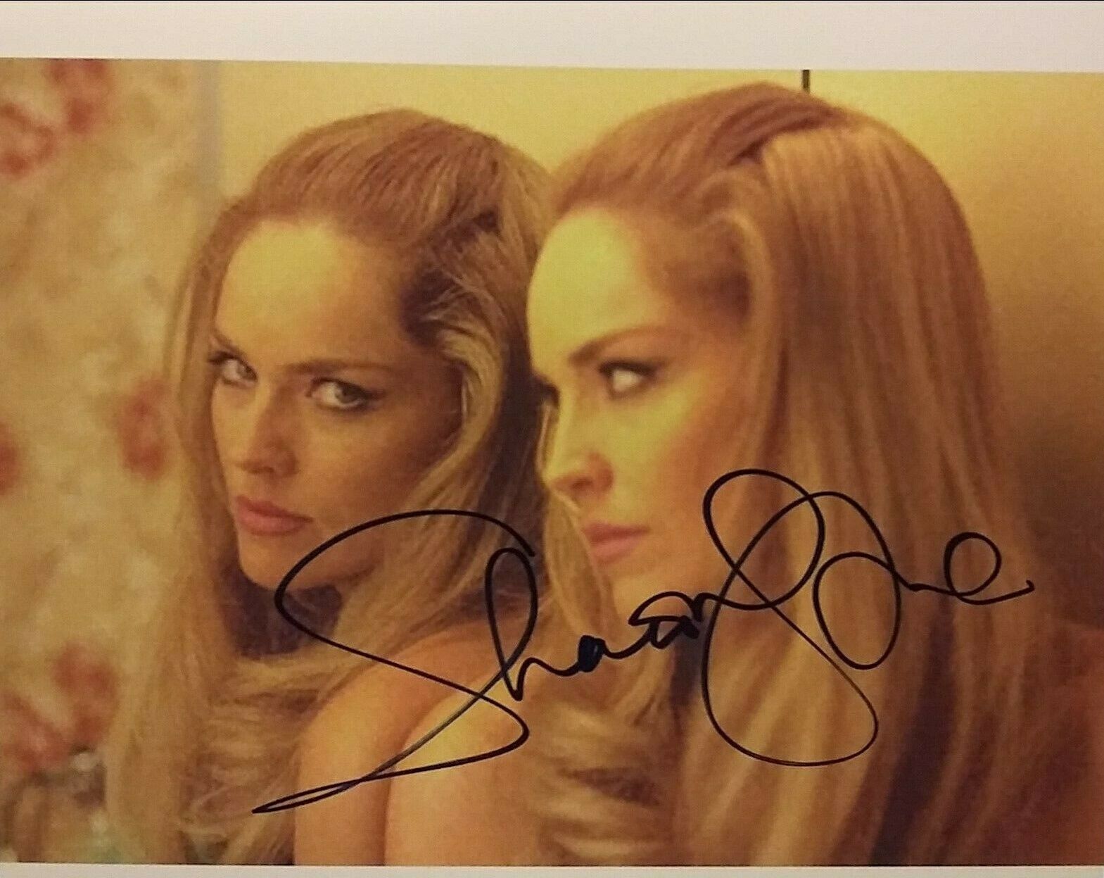 Sharon Stone signed 8 x 10