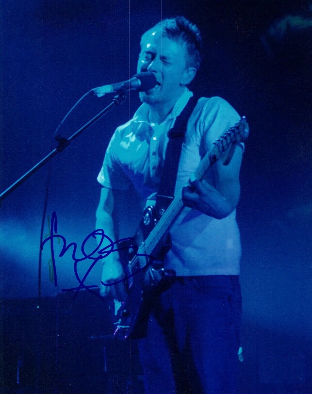 Thom Yorke Autographed Signed 8x10 Photo Poster painting ( Radiohead ) REPRINT