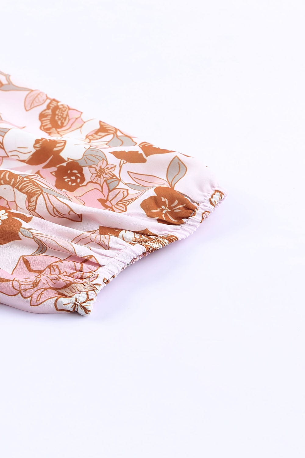 Plus Size White Floral Mini Dress