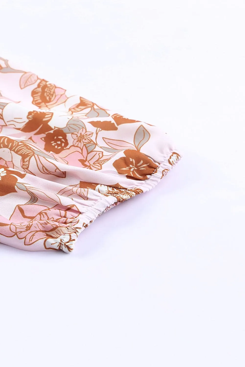 Plus Size White Floral Mini Dress