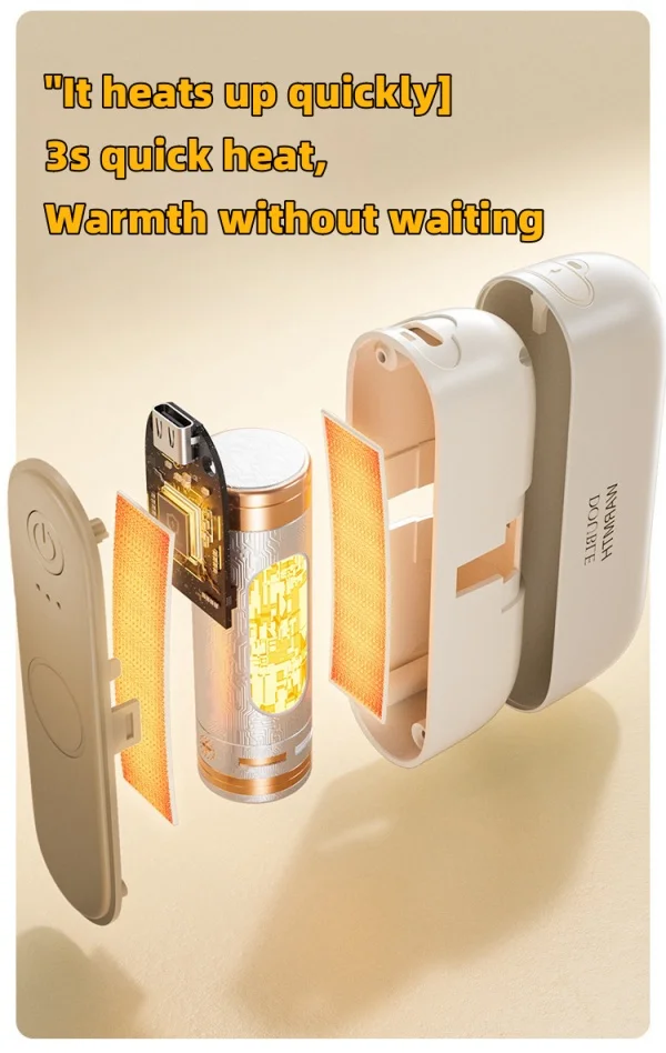 Magnetic Outdoor Portable 2-in-1 Hand Warmer