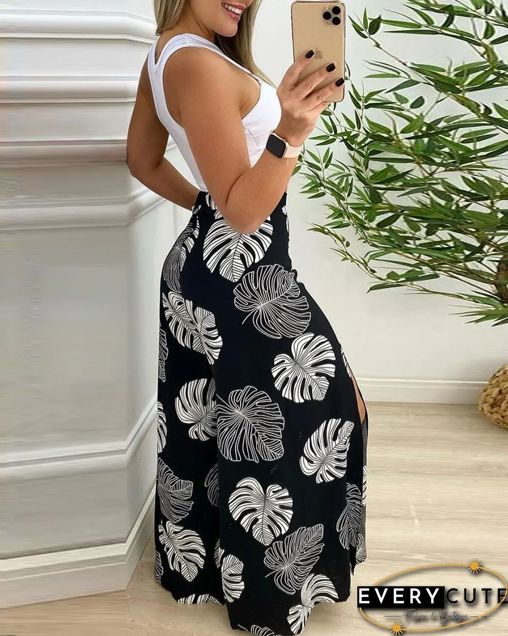 Two Piece Solid Cut Out Tops & Shorts