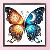 Colorful Butterfly - 11CT Stamped Cross Stitch - 49*45cm