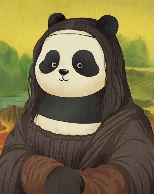 

Mona Lisa Panda – Paint By Numbers - 40*50CM, 501 Original