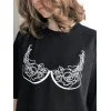 Short Sleeve Abstract Print Tee