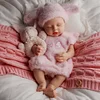 16'' Realistic Silicone Sleeping Baby Little Infant Girl Haroina Physical and Mental Accompaniment - RBBI-Myrebornbabydoll&reg; Myrebornbabydoll&reg;