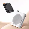 Voice Amplifier with Dual Lavalier Lapel Clip BT Microphone Portable Speaker Megaphone for Streaming Class Speech Meeting Yoga Guides