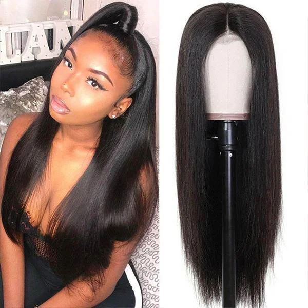 14A 13x4 Human Hair Lace Wigs 150% Density Brazilian Straight Human Hair Wigs for Black Women