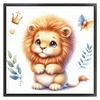 Cute Lion-18CT Stamped Cross Stitch 20*20cm/7.87*7.87in