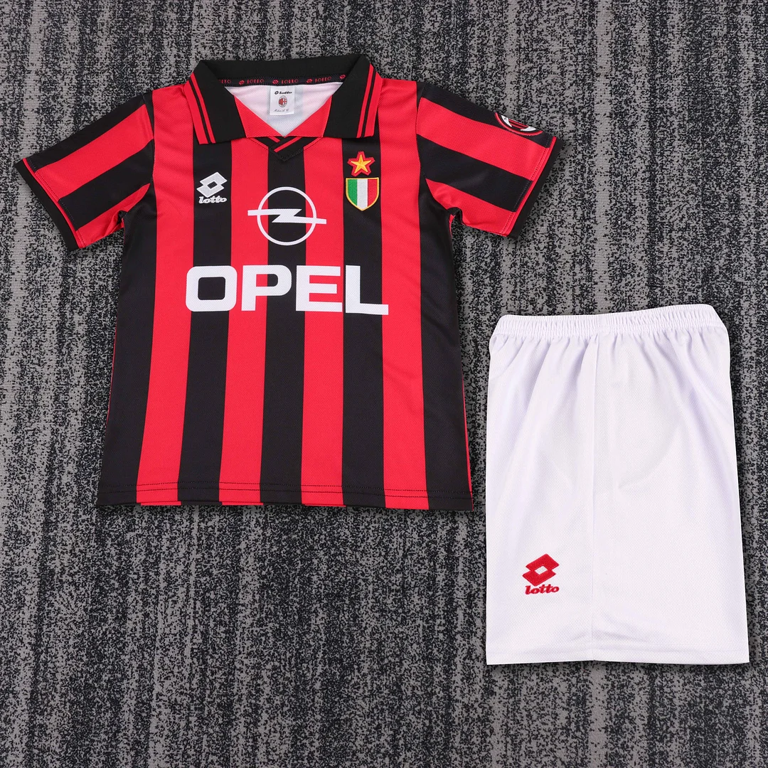 1996-1997 Retro AC Milan Home Football Shirt Kids Size