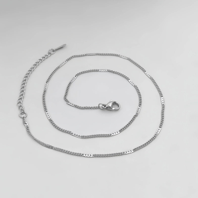 Casual Minimalist Solid Color 201 Stainless Steel Necklace