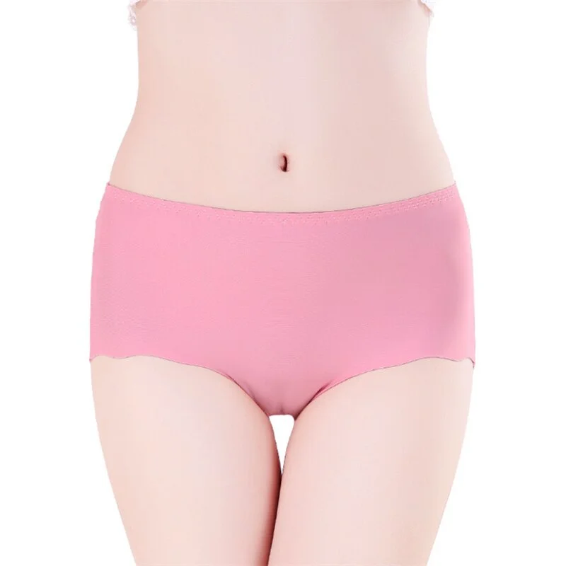 100KG Girls Panties Ice Silk Lingerie Elastic Briefs Underpant трусы Female Special For You Breathable Underwear трусы женские