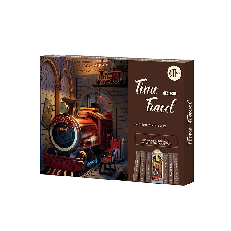 Robotime Rolife TGB04 Time Travel 3D DIY Book Nook - Book Nook Kit