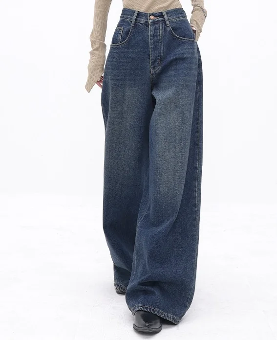 Denim Blue Baggy Boyfriend Jeans