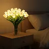 15Pcs Radiant Romantic Tulip Light LED Adjustable Tulip Night Light Warm Light L