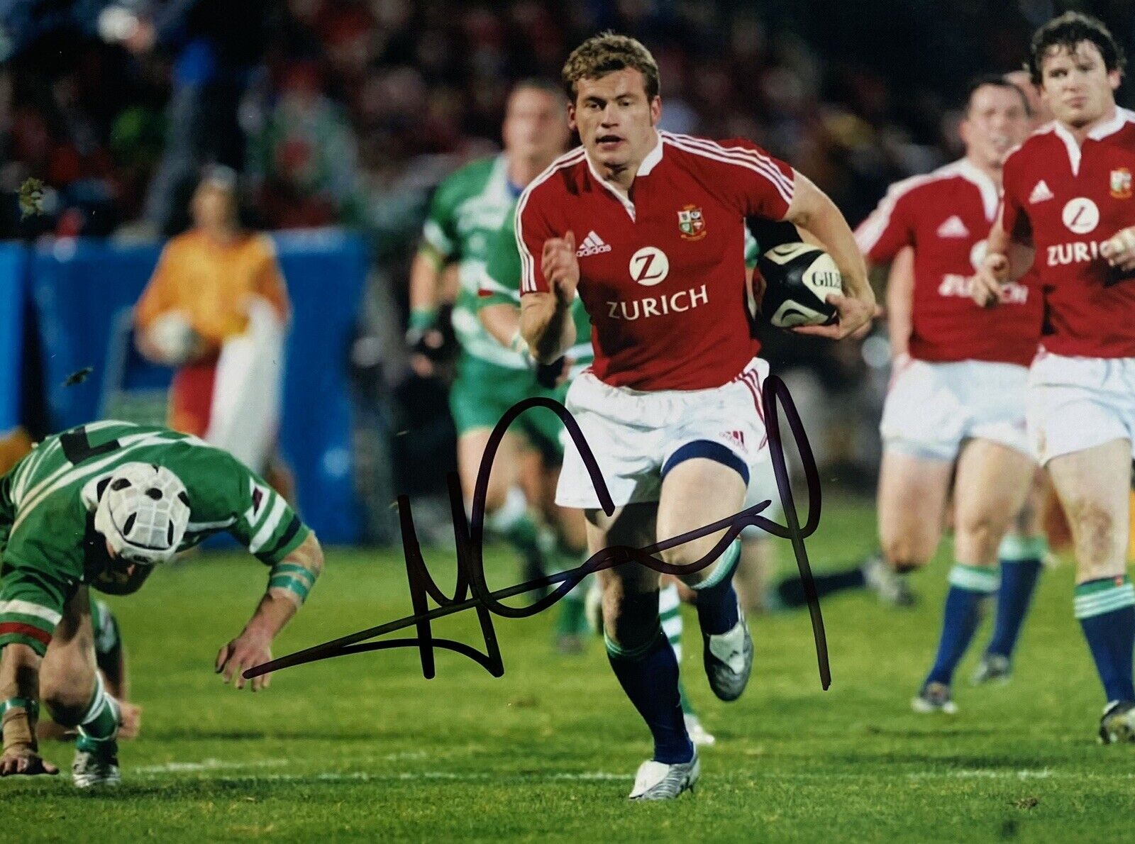 Mark Cueto Genuine Hand Signed British & Irish Lions 6X4 Photo Poster painting