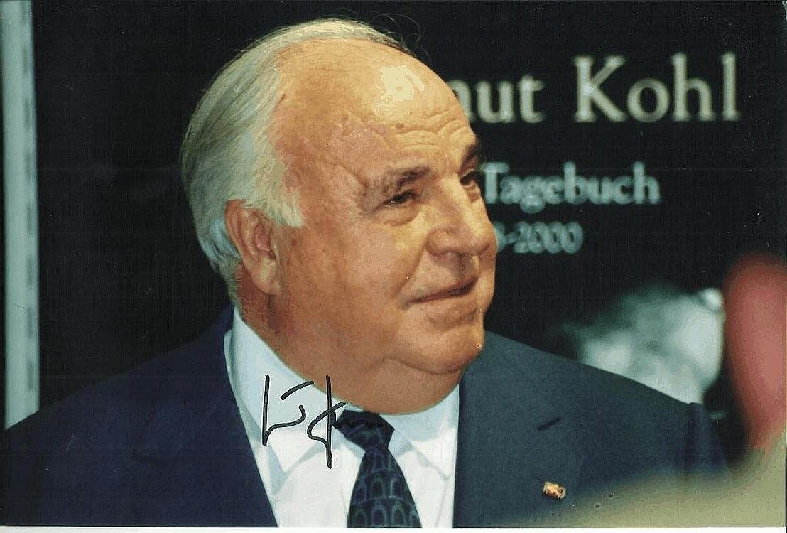 HELMUT KOHL Signed Photo Poster paintinggraph - former German Chancellor - preprint