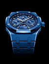 Blue 904L Steel Blue Dial - Perpetual Calendar Watch - 41mm