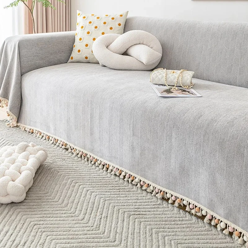Nigikala Color Sofa Cover Blankets Chenille Sofa Cover for Living Room Modern Couch Protector Covers Soft Thicken Sofa Towel Decor