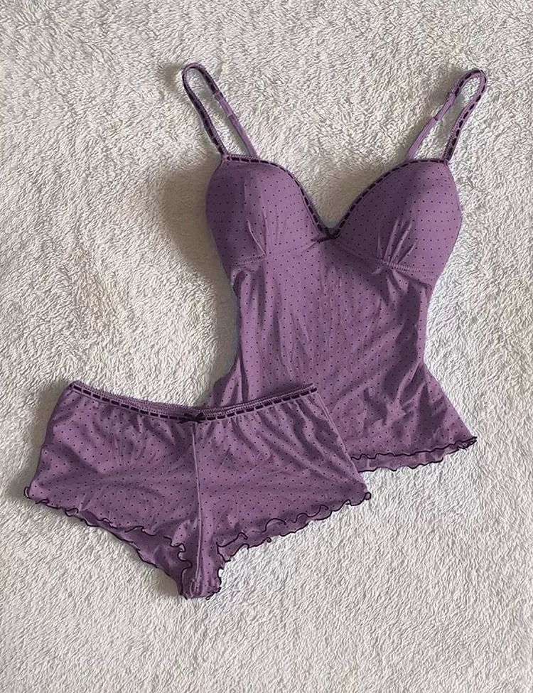 Women's Sexy Suspender Pajama Set