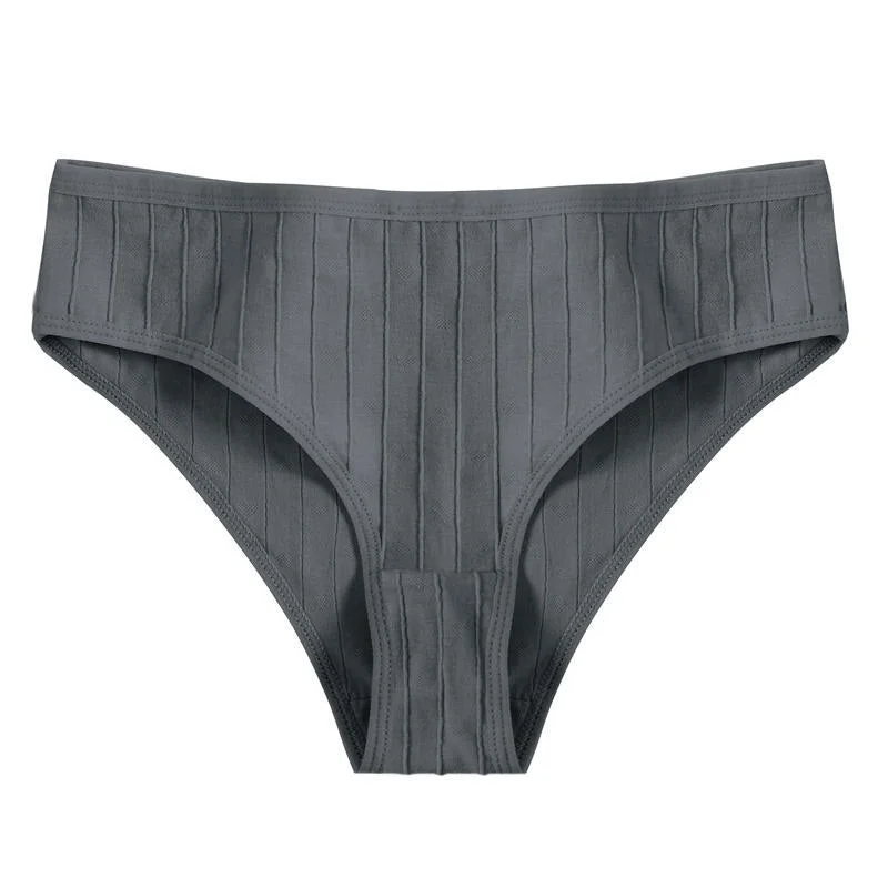 Women Panties Cotton Underwear Solid Color Briefs Female Underpants Intimate Lingerie Sexy Women's Pantys Embossed Heart Pattern