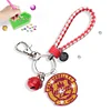 Diamond Painting PET Double Sided Football Club Keyring for Home Birthday Party Decor