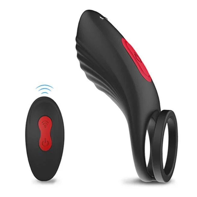 Vibrating Penis Ring with Double Ring