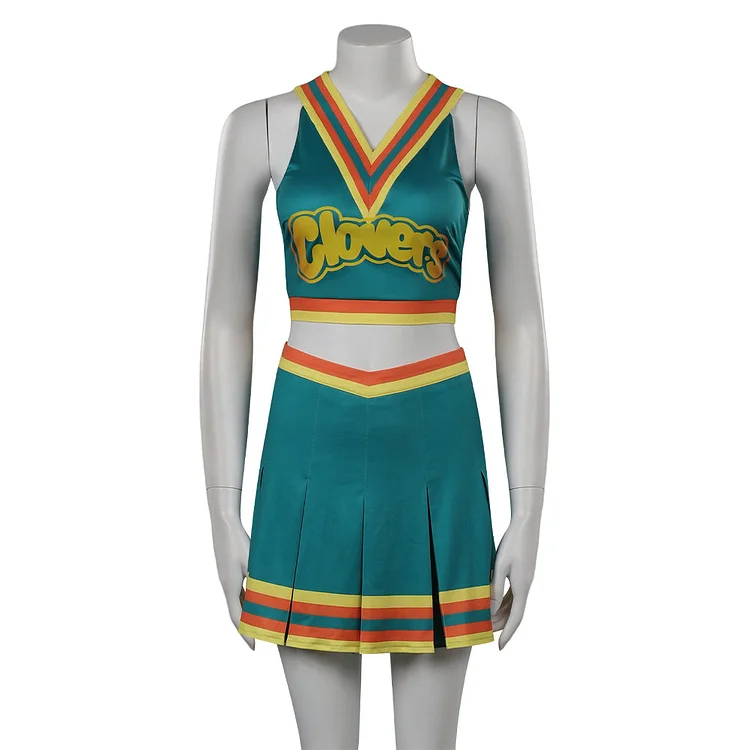 Bring It On Clover Green Cheerleading Dress Outfits Cosplay Costume Halloween Carnival Suit