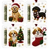 4Pcs Christmas DIY Diamond Painting Clear Acrylic Ornaments Cash Slot