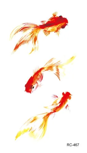 52 Kinds Watercolor Animals Fake Tattoos Temporary Cat Flamingo Wolf Whale Fox Butterfly Waterproof Tatto Stickers Small Size