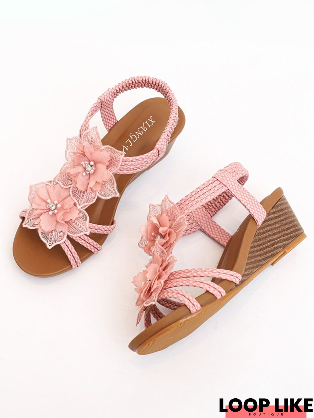 Bohemian Style Weave Wedges Sandals