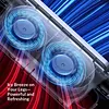 USB Type-C Car Seat Cooling Fan 3-Speed Adjustable Headrest Ventilation Fan