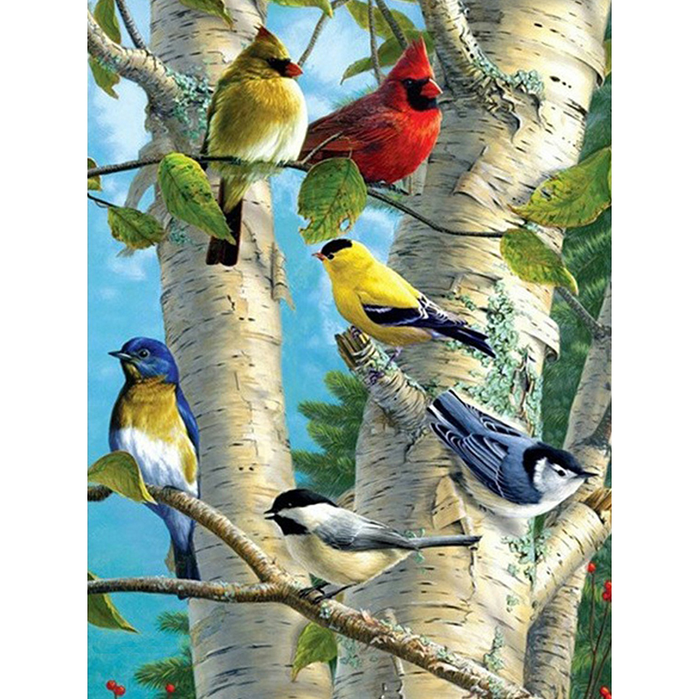 

Bird on the Branch - Round Drill Diamond Painting - 30*40CM, 501 Original