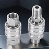 4Pcs High Pressure Washer Adapter Set Stainless Steel 1/4 Quick Plug Connector