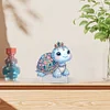 Acrylic Special Shaped Seaturtle Diamond Painting Desktop Ornament