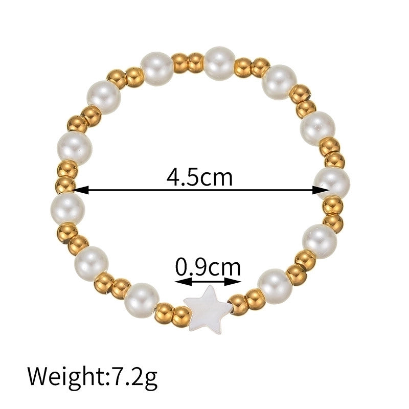 Elegant Flower 304 Stainless Steel Stainless Steel Bracelets In Bulk