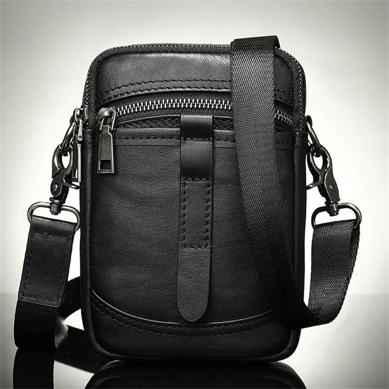 High Quality Multifunctional Belt Bag Casual Leather Crossbody Bag