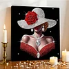 (Pre-Framed)Lady-Special Shape Diamond Painting Kit(30x30cm)