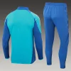 2024/2025 Ajax Half-Pull Training Suit Baby Blue Football Jersey 1:1 Thai Quality