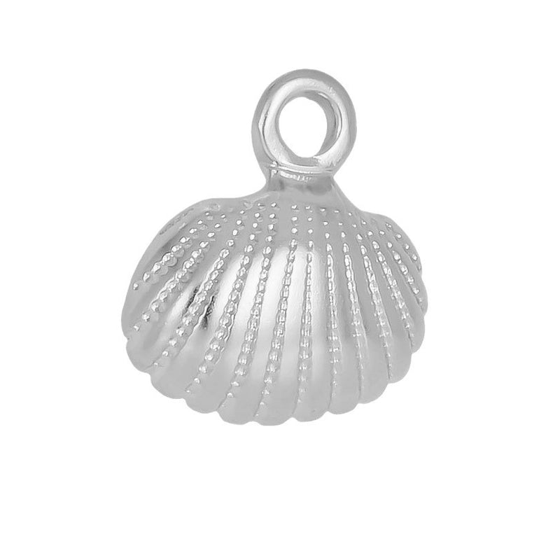 1 Piece 304 Stainless Steel 18K Gold Plated Shell Pendant