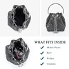 Clutch Abendtasche Luxus Damen Kleine Umh&auml;ngetasche Kupplung f&uuml;r Zeremonie Hochzeit/Party/Abschlussball Box Taschen aus Strass handgefertigt