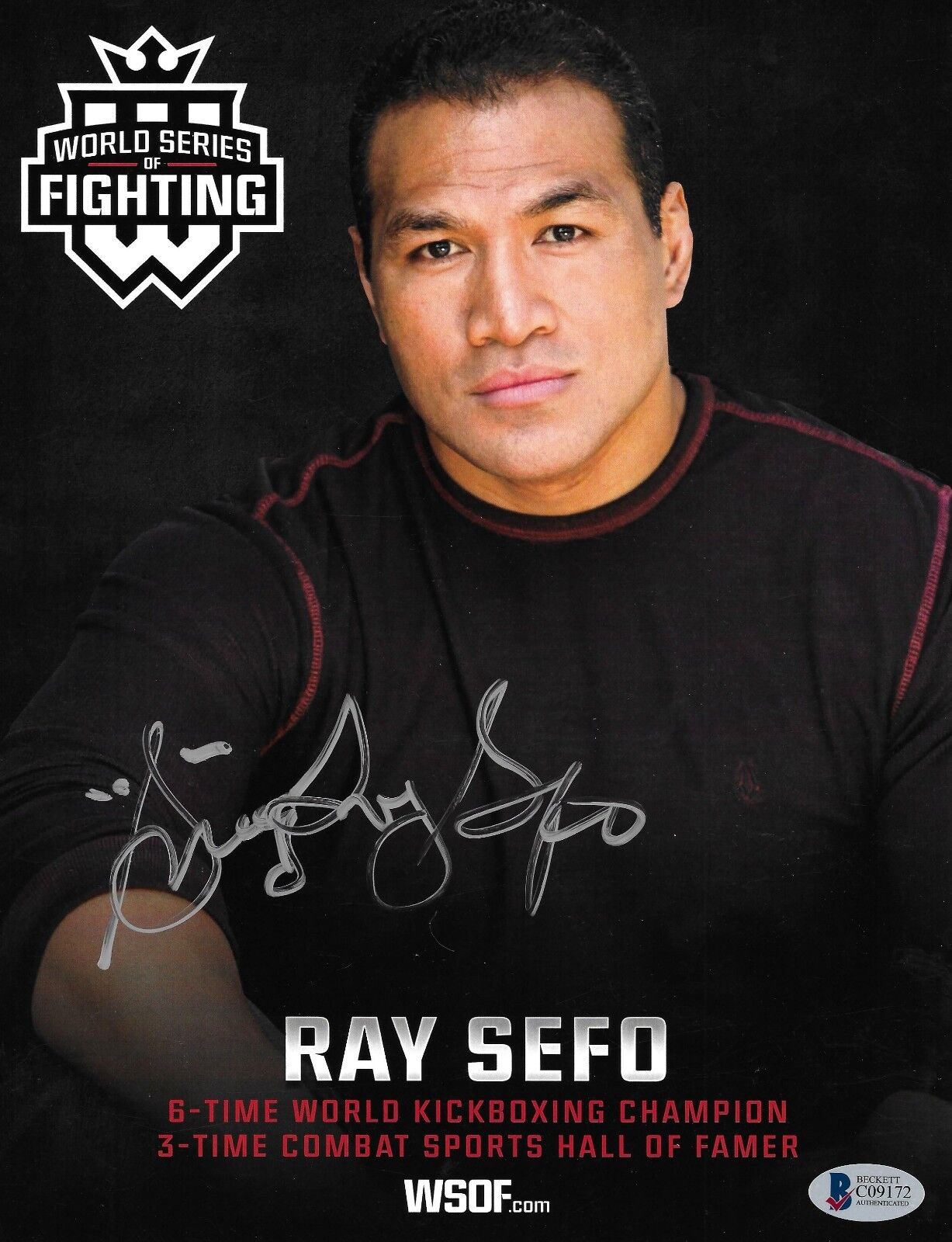 Ray Sefo Signed 8.5x11 Photo Poster painting BAS Beckett COA K-1 WSOF Promo Picture Autograph