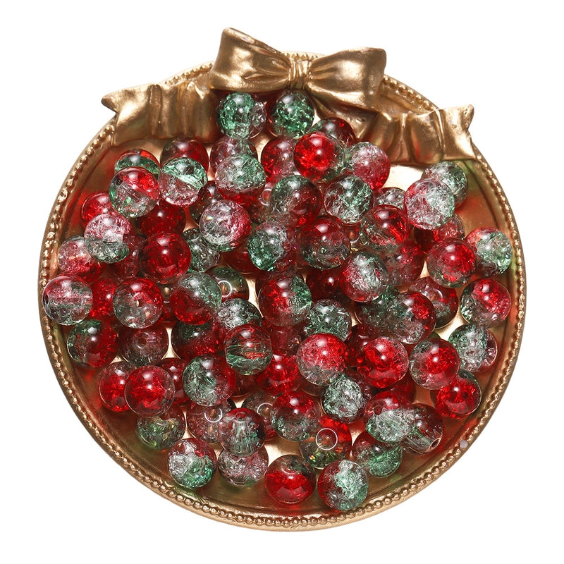 50 PCS/Package Diameter 10mm Diameter 4mm Diameter 8mm Glass Solid Color Jewelry Accessories